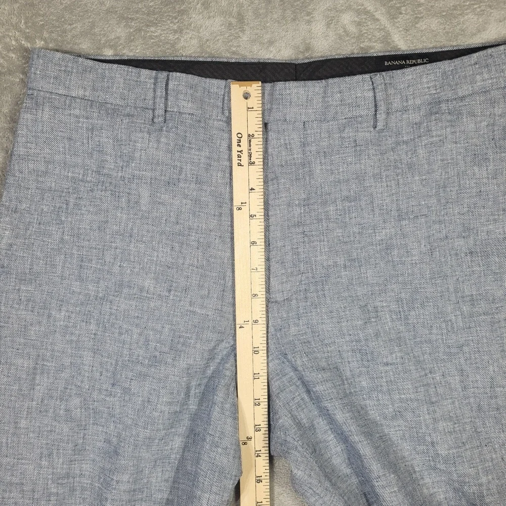 Banana Republic Linen Blend Pants Mens 36x30 (Fits 36x28) Standard Fit Taper